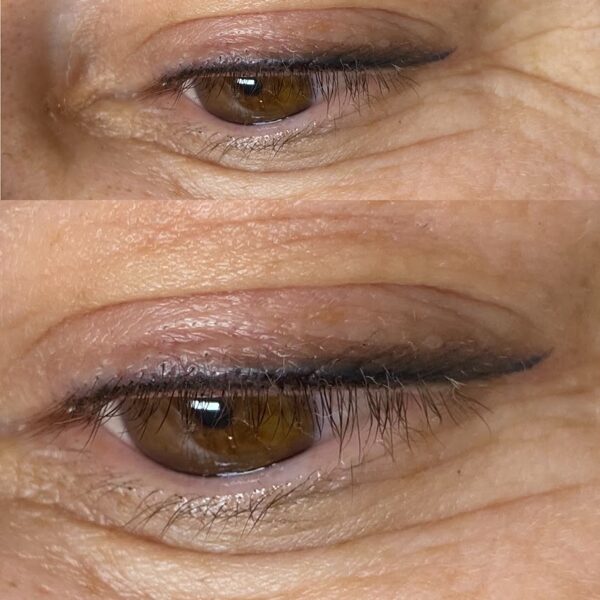 Ceruzás hatású szemhéj tetoválás