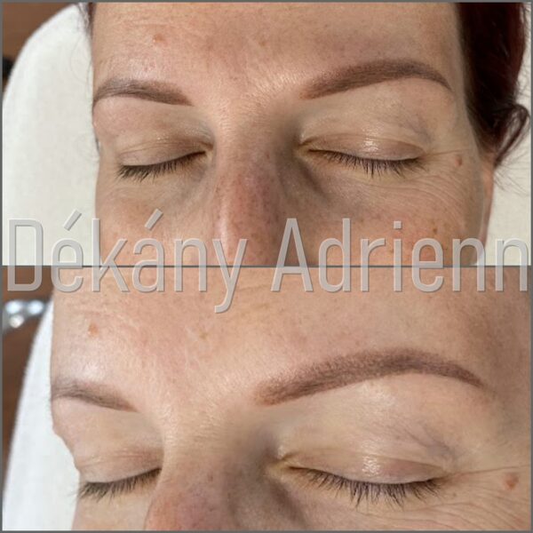 Gyógyult púderes szemöldök tetoválás