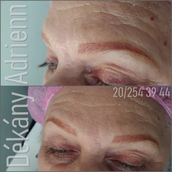 Microblading- japán szemöldök tetoválás érett bőrben