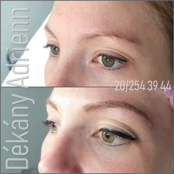 Microblading- japán szálas szemöldök és vékony tusvonal tetoválás