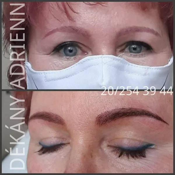 Felújítás: microblading- szálas tetoválás kifakult, régi tetoválás helyére